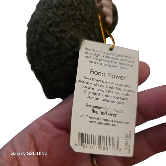 Geppeddo Cuddle Kids Fiona Flower Doll 2001 NWT - Picture 4 of 8